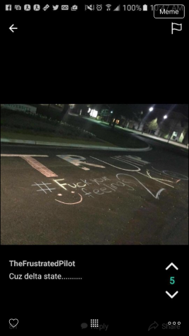 Screenshot of the actual #chalkening