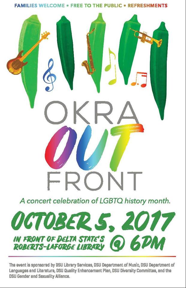 Okra Out Front: Party on the Library Lawn