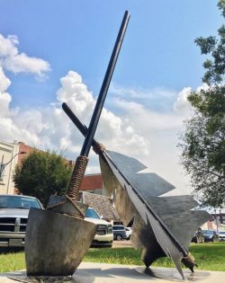 Broken Arrow, By Lawson King. Located Downtown Cleveland, along Sharpe Ave.