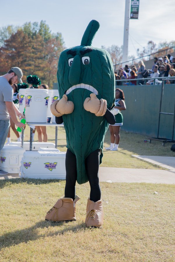  The Fighting Okra believes in you! (credit: Delta State Twitter)
