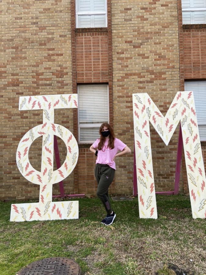 Natalie Jeffries is excited to see what the new semester holds with Phi Mu!