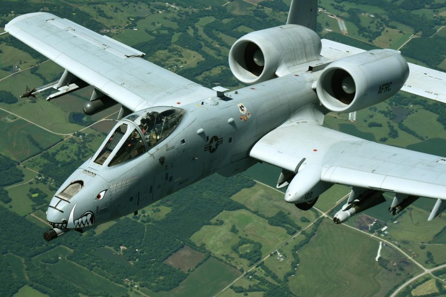 An A-10 Warthog in flight