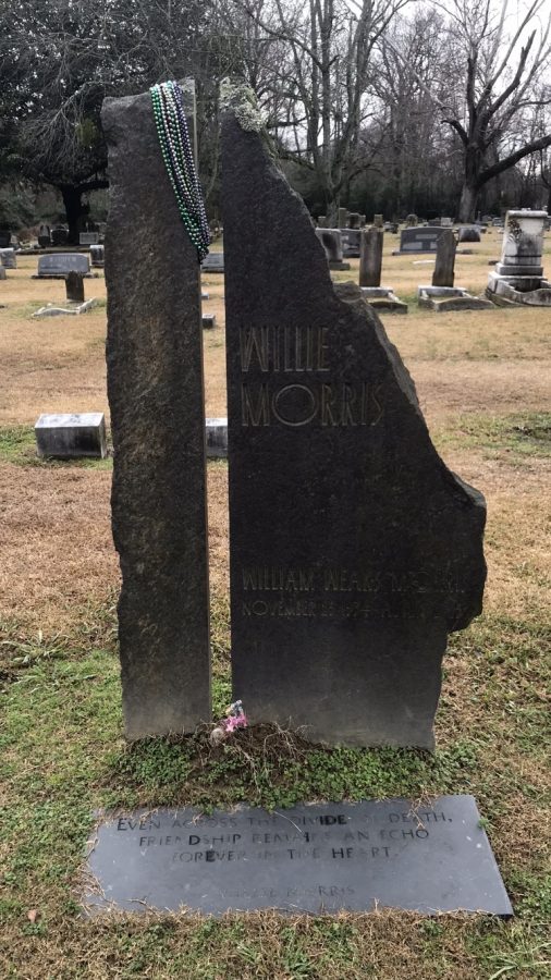 Mississippi writer Willie Morris, who died in 1999, is buried in Glenwood Cemetery in Yazoo City, Miss.